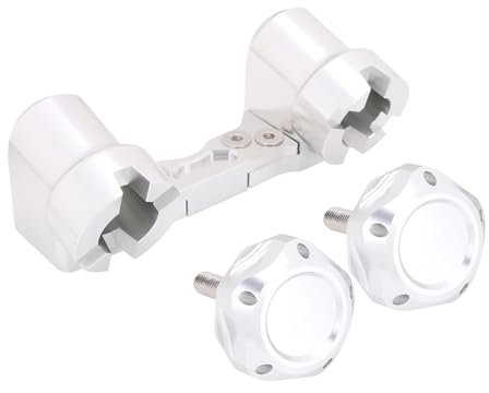 Ohocean Motorrad Lenker Riser Für Monkey Für Z50 Für Z50R Für CT70 Motorrad CNC Lenker Riser Clamp Mit Schraube Motorrad Lenker(1 Set Carbon Pattern)