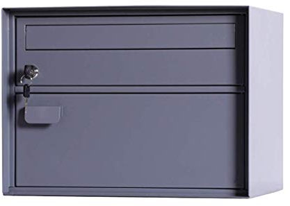 YBVBCXCB Buzón de Correo - Buzón de Correo Exterior con Puerta con Cerradura para Paquetes, Montaje en Pared, para Cartas y revistas
