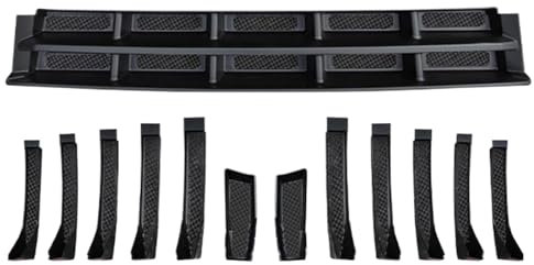 Cubierta del parachoques delantero, rejilla del radiador del coche, cubierta protectora de rejilla precisa, rejilla de metal que bloquea la suciedad, accesorios de rejilla de durabilidad