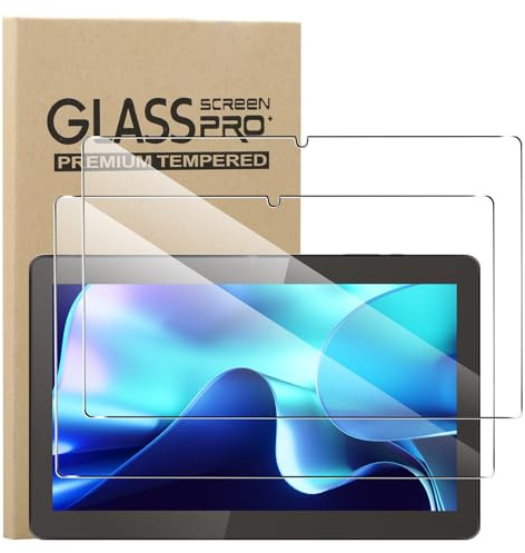 KUSINHOKA [2 Pièces Verre Trempé pour Logicom tab 134 (10.1 Pouces), [Anti-Rayures] [9H Dureté] Film Protecteur, [Haute définition] Transparente Film de Protection Écran pour Logicom tab 134