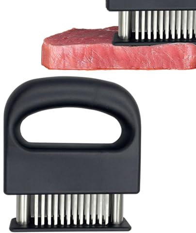 Stainless Steel Meat Tenderizer | Stainless Steel Needle Stapler Tool | Kitchen Cooking Gadget Meat Hammer for Pounding, Tenderizing, and Marinating