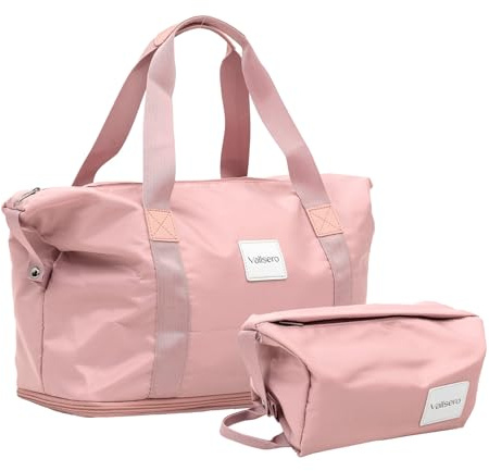 Vallsero Sac de voyage extensible avec sac de lavage, sac de sport, sac de clinique, naissance, maman, sac de sauna, sac de sauna, sac de sauna, sac de sauna, sac de sauna, sac de sauna, sac de sport