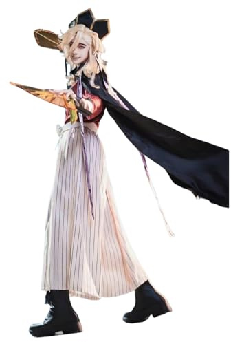 CR ROLECOS Anime Cosplay Gonriya Daki Doma Cosplay Costume for Women Demon Slayer Outfit Kimono Dress S