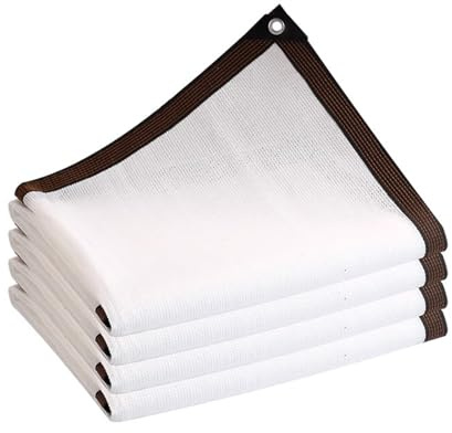 Telone ombreggiante al 50% – Tessuto traspirante bianco per serra, giardino, patio, Flower Coop – disponibile in misure da 1 x 2 m a 11 x 12 m, soluzione ideale per vele ombreggianti