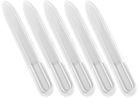 iplusmile Nagelfeilen 5 Stück mit Polierblöcken für Gel und Acrylnägel Maniküre Werkzeuge für Professionelle Nagelpflege und Unterwegs