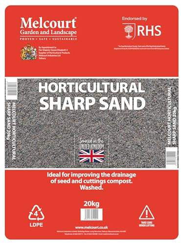 Melcourt Horticultural Sharp Sand | 20kg Bag | Land Based Washed Sand