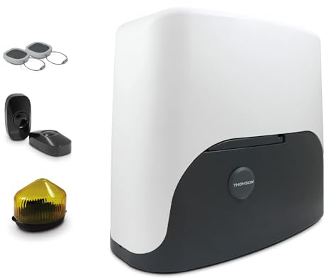 Thomson Motorisation Portail 500044 – Motorisation Portail Battant Et Coulissant avec Télécommandes Arw 868Mhz, Détection D’Obstacle, Encodeur Et Photocellules