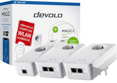 Devolo Magic 2 WiFi Next Multiroom Kit 2400 Mbit/s Ethernet/LAN Blanc 3 Pieza(s)