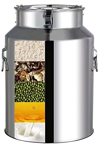 WSAH Seau de Transport de Lait en Acier Inoxydable 304/baril de Stockage d'huile/boîte de Stockage d'huile/fermenteur de bidon de thé avec Couvercle scellé Heavy Dut / 76L