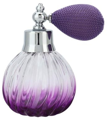 Atomizador de Perfume Vintage, 90 ML Botella Vacía con Forma de Calabaza para Perfume Botella Dispensadora de Atomizador de Perfume para Mujeres Decoración del Hogar