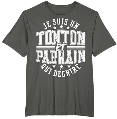Je Suis Un Tonton Et Parrain Qui Déchire Oncle T-Shirt