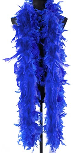 BYNYXI Flauschige Federboa, 2M Federschal Truthahnfedern Federboa Lametta Fäden Weihnachten Damen Federn Schal Girlande Bunte Federboa zum Basteln Kostüme für Damen Karneval Fasching Mottoparty
