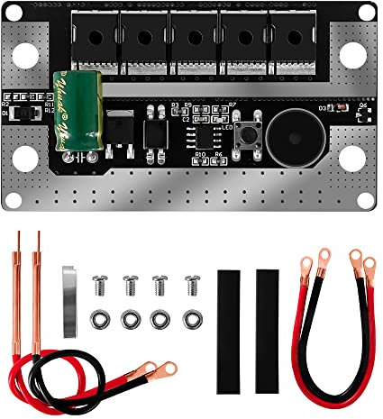 DIY Punktschweißgerät Set 12V Punktschweißmaschine Steuerplatine Punktschweißgerät Set für 0,1-0,15mm Nickelblech Ausrüstung Lötgeräte