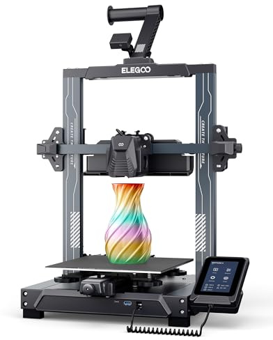 ELEGOO Neptune 4 Impresora 3D FDM, con Alta Velocidad de 500mm/s, Nivelación Automática en 121 Puntos, 300 °C Extrusor Directo de Doble Engranaje, Tamaño de Impresión de 225x225x265mm³