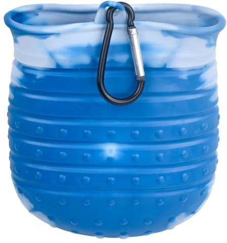 HoaaiGo Pfotenreiniger für Hunde Groß Silikon Tragbare Haustierpfotenreiniger Hundefußreiniger Massage von Hunden,Katzen zur Fellpflege Schmutziger Krallen,Blau