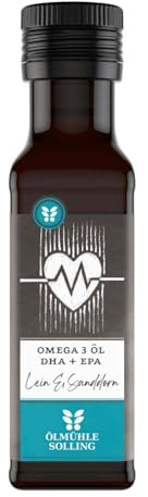 Ölmühle Solling Vitalöl, Omega DHA + EPA Lein + Sanddorn, 100ml (2)