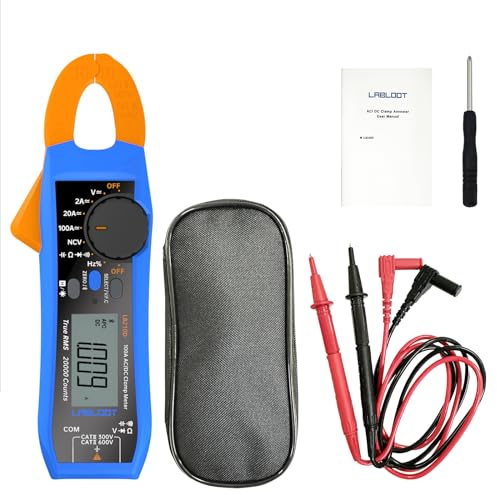 Labloot LB210D Digitaler Elektrotester mit Bluetooth 100 Ampere 600 V Smart AC/DC-Stromzange True RMS VFC Diodenmultimeter