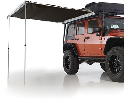 LXRHLIKG Retráctil Toldo para Coche, Portaequipajes Extraíble PU5000mm UV50+, Lateral Toldo Caravana Resistente a la Intemperie para SUV, Camping y Overland(200 * 250cm/6.6 * 8.2ft)