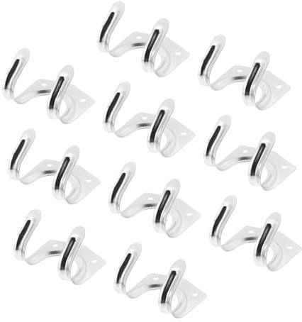 SUPVOX 10pcs Heavy Duty Metal Hooks for Hanging Baskets Garden Hoses Wall Hooks Wire Storage Rack