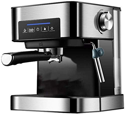 IUBGFTO Easy To Use 1.6L Stainless Steel Cafe Espresso Coffee Machine Steam Milk Frother 20BAR for Commercial Warm Function