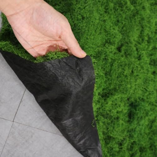 AQCQDQ Moosmatten zur Dekoration, Flachmoos für Moosbilder und Mooswände, Kunst Moos Kunstmoos Zum Dekorieren, Fake Dekomoos Bastelmoos Moos-Matten, Frühlingsdeko (Smaragdgrün,100 * 100 cm)