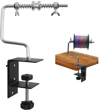 OROOTL Angelschnur Aufspulgerät Spooler Schnurspulgerät mit Einstellbare Klemme Spin Angelschnur Zähler Angelrollen Spulgerät Stabiles Spooling Station System…