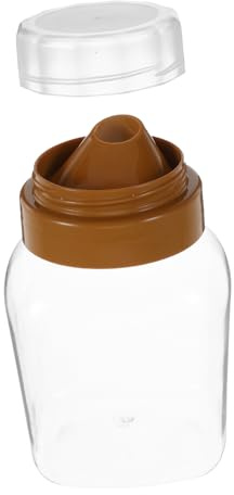 Alipis 4pièces Distributeur De Sirop Plastique Flacons Compressibles Réutilisables Pots Avec Couvercles Pour Miel Et Sauces Récipients De Stockage Vides