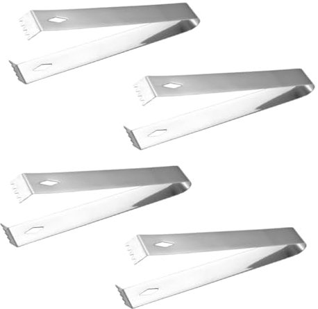 BEBEMOKO Pinze Per Ghiaccio in Acciaio Inossidabile Pinze Per Servire Cubetti Di e Ghiaccio Clip Per Cubetti