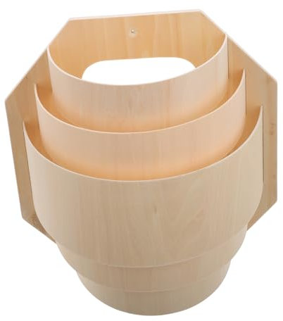 JECOMPRIS Paralume in Legno Per Sauna Lampada Per Sauna Ad Alta Trasmissione Luminosa Protezione Resistente Al Calore Accessorio Decorativo Rustico Installazione Semplice