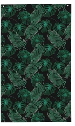 Drapeau décoratif léger avec feuille de bananier pour intérieur ou extérieur