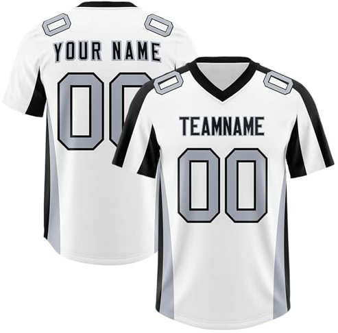Generisch Personalisiert American Football Spieltrikots Mit Name Nummer Personalisierte Trikot T-Shirt Für Herren Damen Kinder