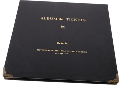 LOLIPPYY Álbum De Colección Para Billetes y Entradas Resistente y Versátil Porta Tickets De Conciertos Viajes y Coche Organizador Compacto Para Memorias y Fotos