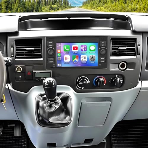 4+64G Android 13 Auto Radio Coche con CarPlay y Android Auto para Ford Transit Mk7 2007-2013, Pantalla táctil de 7 Pulgadas Autoradio Reproductor con GPS Navegación Mirror Link FM SWC Bluetooth WiFi