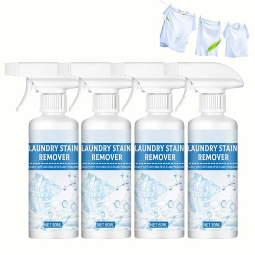 Dissolvant Émulsifiant Pour Vêtements, Dissolvant De Taches Pour Le Linge, Spray Détachant Non Ionique Pour Linge Dommage, Puissant Dissolvant De Taches Émulsifiant Pour Vêtements Polyvalent. (4PCS)