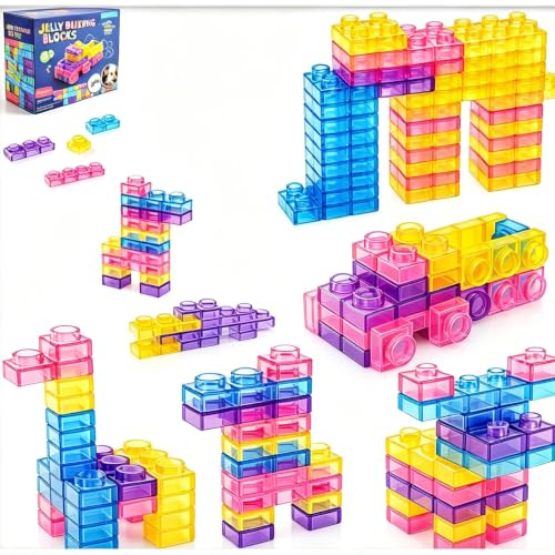 OMKSIH 40-Piece Soft TPE Sensory Blocks Flexible Textured Stacking Set for Adults