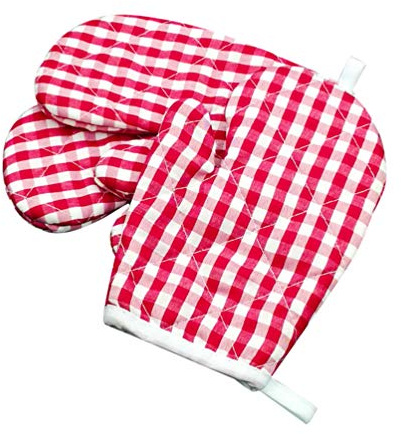 UPKOCH Kinder Ofenhandschuhe für Kinder Spielen Küche Hitzebeständige Küchenhandschuhe für Kinder Mikrowelle Grillofen Backgitter Handschuhe 2St