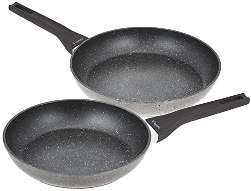 Tognana Phaetra Style, set 2 padelle 24/28 cm, Alluminio,grigio