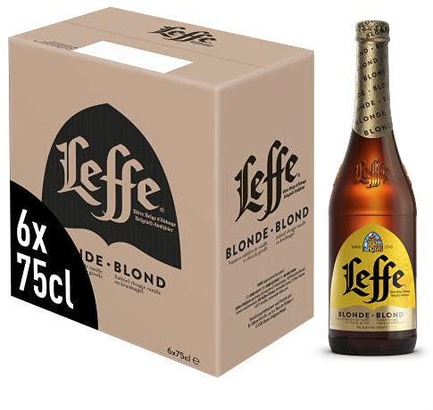 Leffe Blonde, Birra Bottiglia - Pacco da 6x75cl