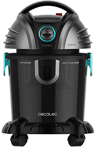 Cecotec Aspirateur de Solides et de liquides Conga Popstar 2000 Wet&Dry. 1400W, 20 L de Capacité, Grande Puissance Qui Aspire Tout Type de saleté de Tous Les recoins de Votre Maison (Gris)