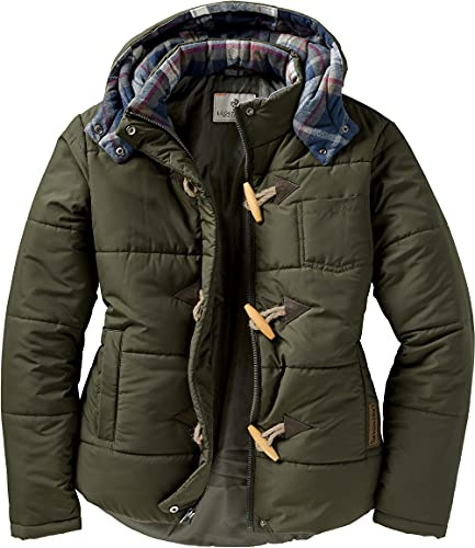 Legendary Whitetails Women's Quilted Toggle Puffer Jacket, Army, Small