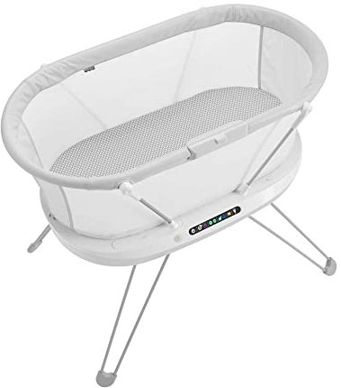 Fisher-Price Cuna Moises - Producto para Bebés - con Luces, Sonidos y Vibraciones - App Smart Connect - Regalo para Bebés de 0+ Meses, GXL76