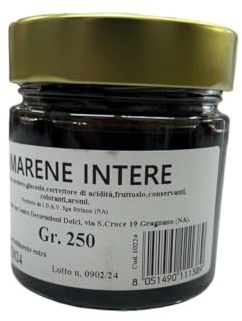 Amarene intere con sciroppo gr. 250 prima scelta sapore intenso per dolci gelati - Centro Decorazioni Dolci