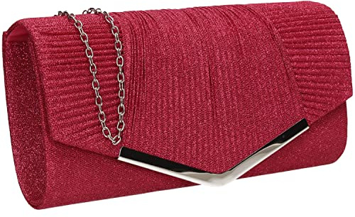 SwankySwans Emma Pochette brillante pour femme, fuchsia, One Size