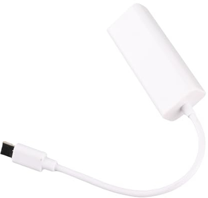 KIMISS Typ C zu Rj45 Konverter Typ C Rj45 Adapter Weißer Kunststoff USB 3.1 Typ C zu Rj45 100Mbps Ethernet LAN Netzwerkadapter Konverter für USB C Laptop