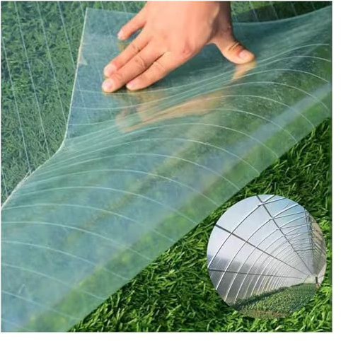 GOCHUSX Dachplatte Aus Polycarbonat, Glasfaserplatte, Regensichere Isolierung Aus Sunshine Board, Leicht Zu Biegender Schnitt, Regensichere, Schalldichte Schlagfestigkeit (Farbe : Clear-0.8mm, Größe