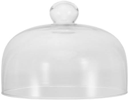 Alipis Glass Cake Cover Dome Round Handle Easy to Carry Portable Cake Stand Cover for Baking