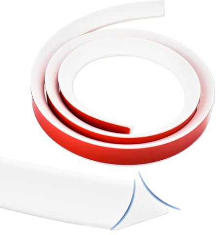 SLTAXAR Barrière de Douche Pliable 1.2m, Barrière de Douche en Tpe, Joint Douche TPE, Barrière Joint de Douche de Barrage d'Eau, Barrière de Barrage d'Eau, Joint Douche Blanc pour Mur sol carreaux