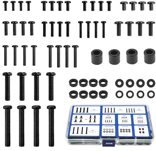 Digank TV Bracket Screw, 68pcs Mounting Screws, M4 M5 M6 M8 For Most TV Stand, TV Mount & TV Bracket Bolts, Universal Vesa Screws