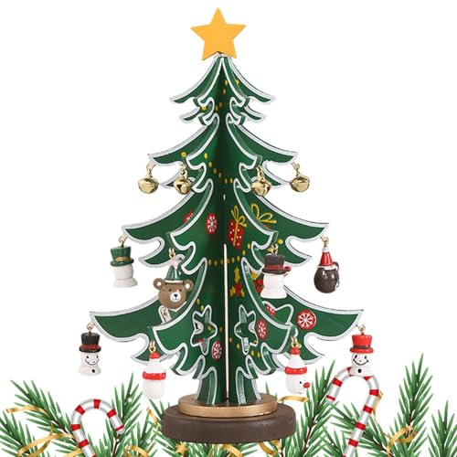 Juego de Manualidades para árbol de Navidad, decoración de Mesa para árbol
