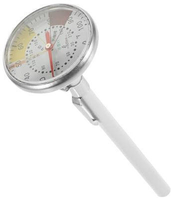 PHENOFICE Professionelles -milchthermometer Für Kaffee Espresso Und Cappuccino Präzise Temperaturmessung Mit Clip Für Einfache Handhabung Für Zuhause Cafés Und Restaurants